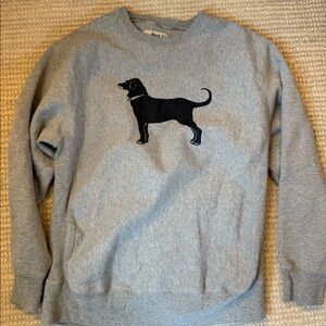 Black dog crew neck